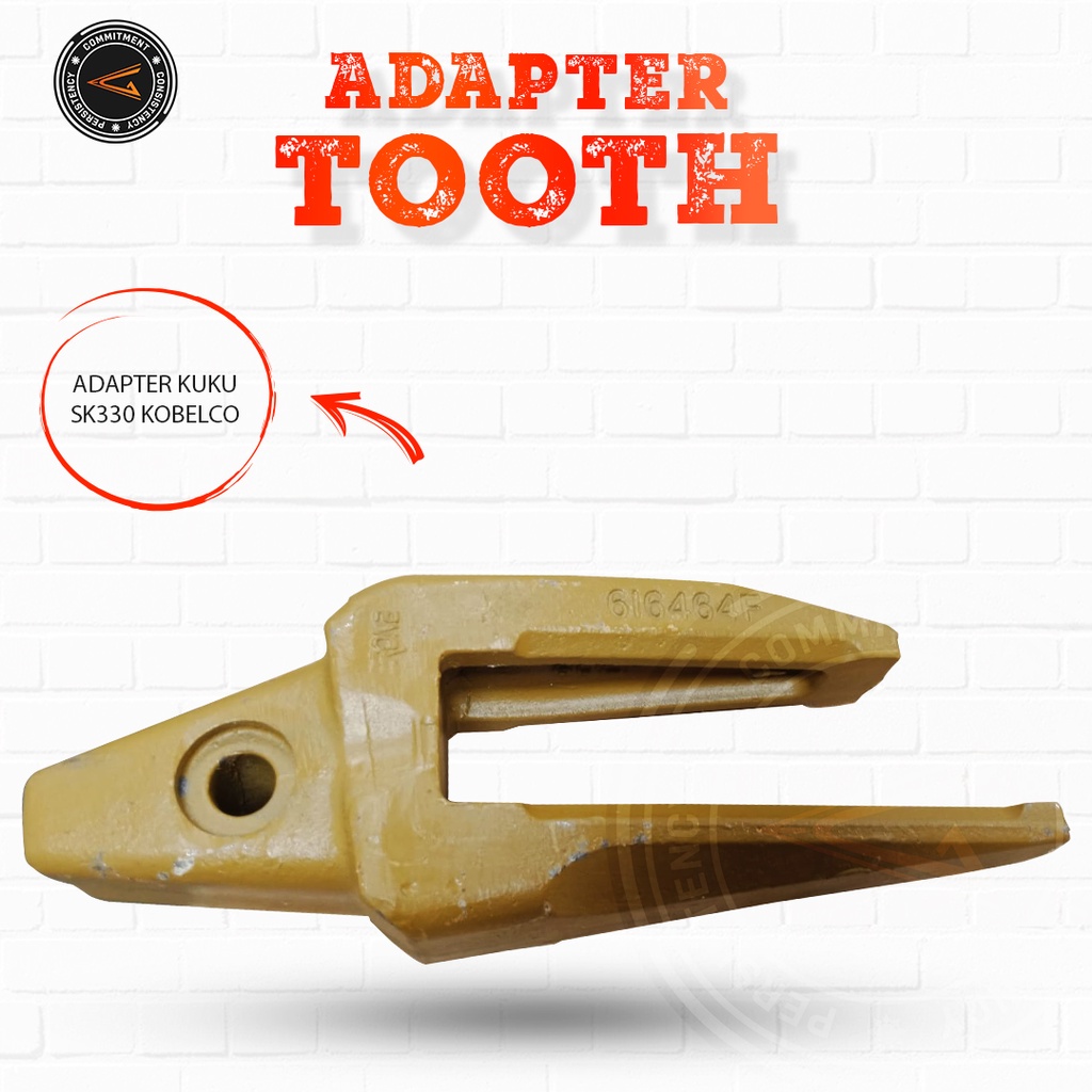 Adapter Tooth / Kuku SK330 SK 330 Kobelco - Adapter Kuku Bucket
