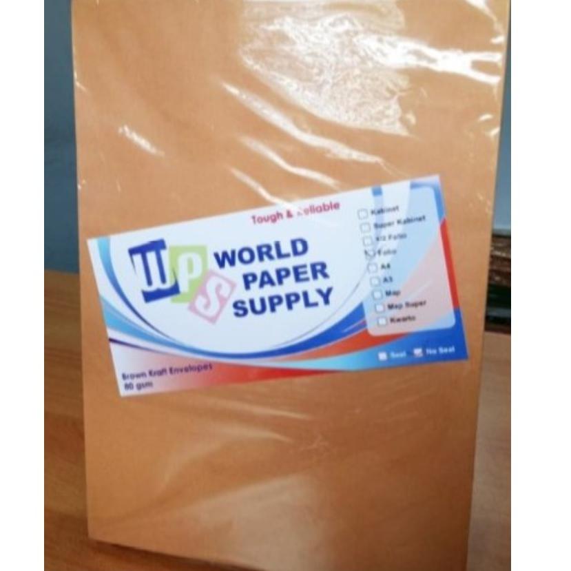 

☣H@ny@DiSini☣ Amplop Coklat Ukuran Folio WPS ( 23,5 x 34,5 cm ) ..,,.,,.,