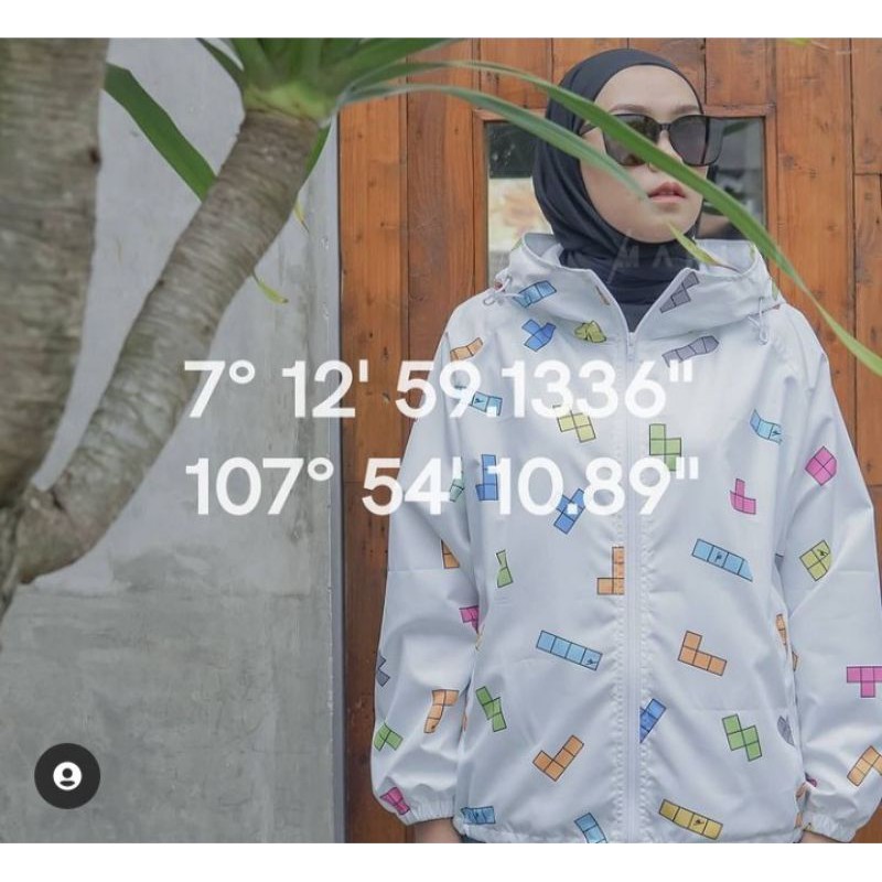 MARIPI JACKET TETRIS WHITE JAKET