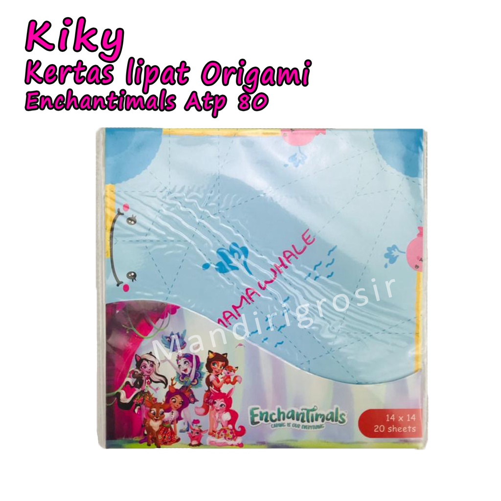 Kertas lipat origami * Kiky * Enchantimals Atp80 * Uk.14x14 20sheets