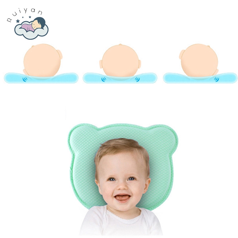 W Baby Head Shaping Pillow Newborn Breathable Memory Foam