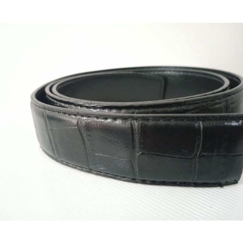 Gesper pria kulit asli/Sabuk kulit asli Men Belt TERMURAH/PILIHAN  TALI BIASA/CROCO  TYPE E