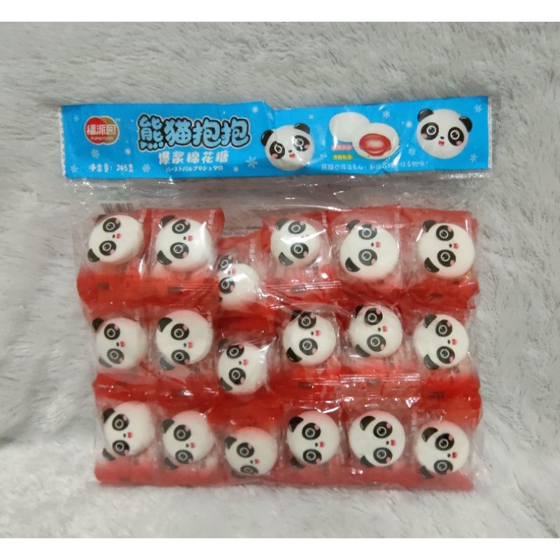 Marshmallow Panda Isi Selai Stroberi