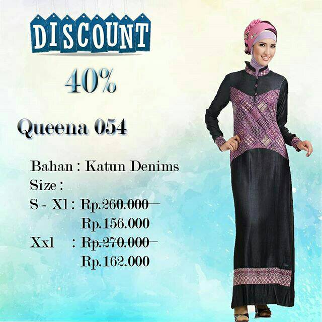QUEENA GAMIS 054 UNGU