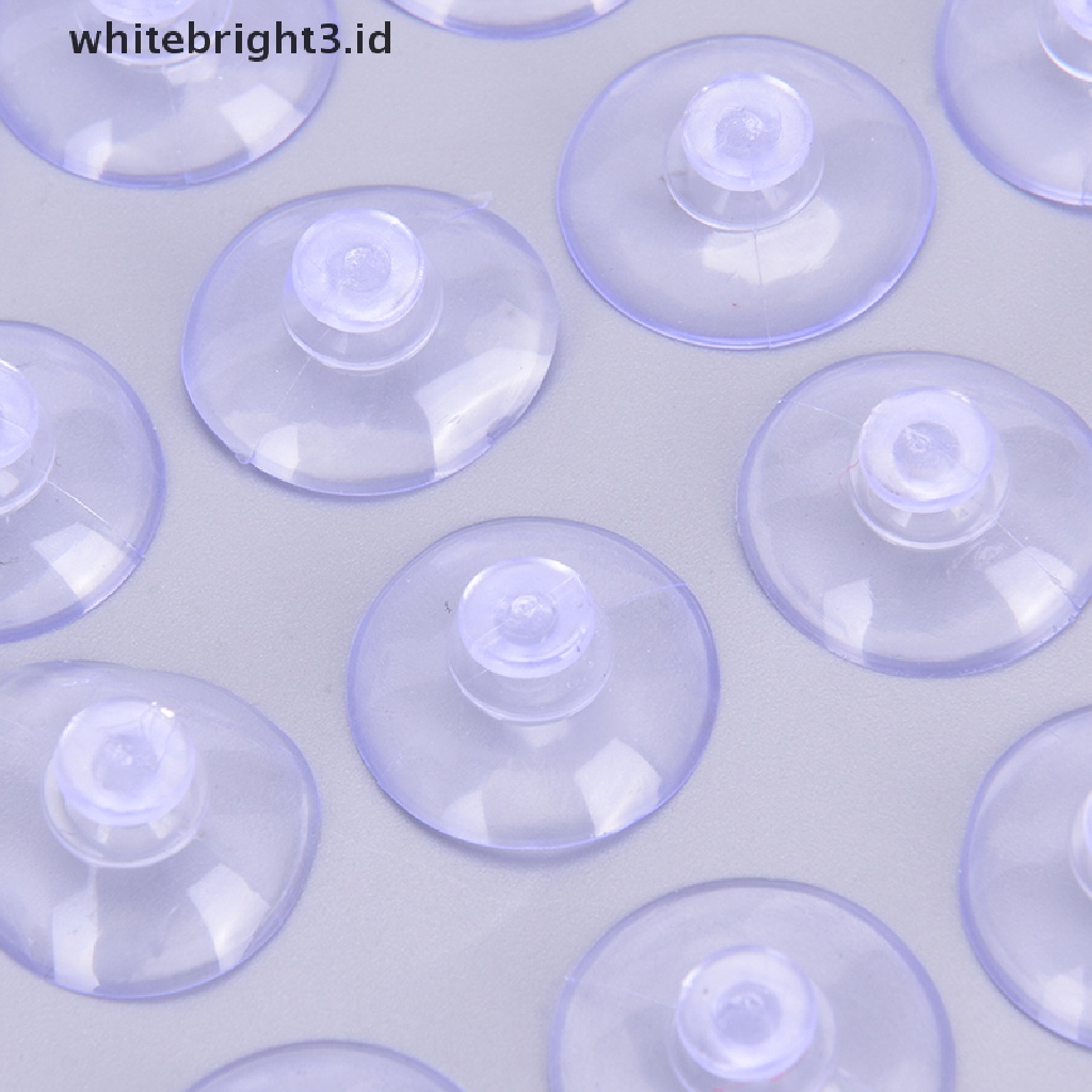 (whitebright3.id) 20pcs / Lot Cup Vakum Bentuk Kepala Jamur 20mm Untuk Kamar Mandi