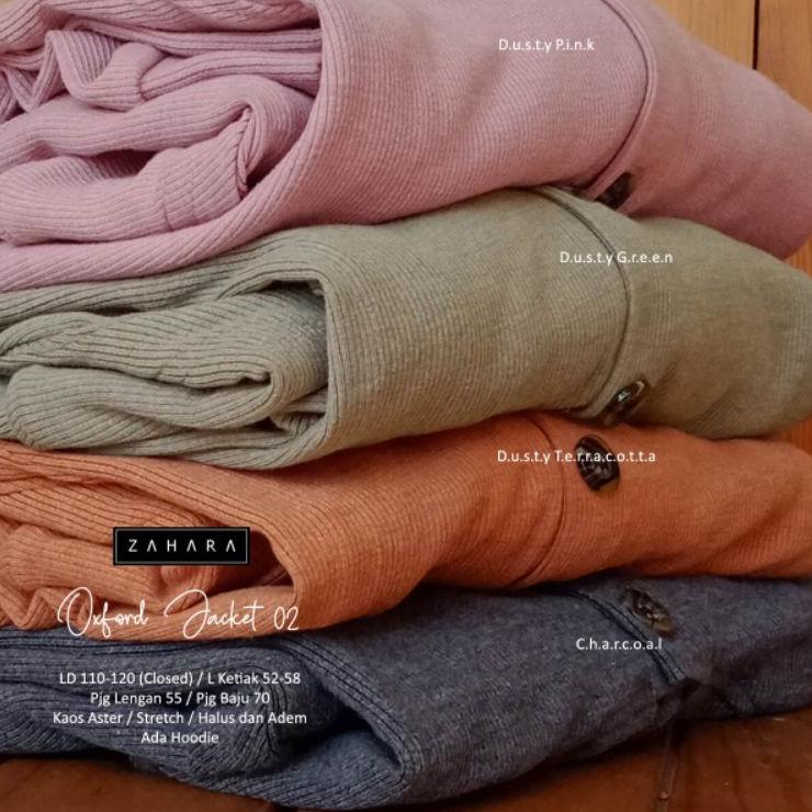 Recomended.. Jacket Hoodie Jaket Basic Polos Panjang Wanita / Jaket Cardi Full Kancing Aktif Tebal A