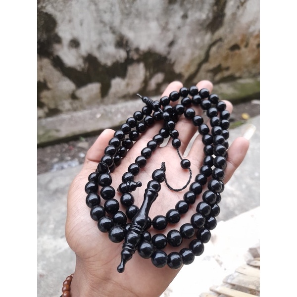 TASBIH AKAR BAHAR HITAM YUSER 99 BUTIR