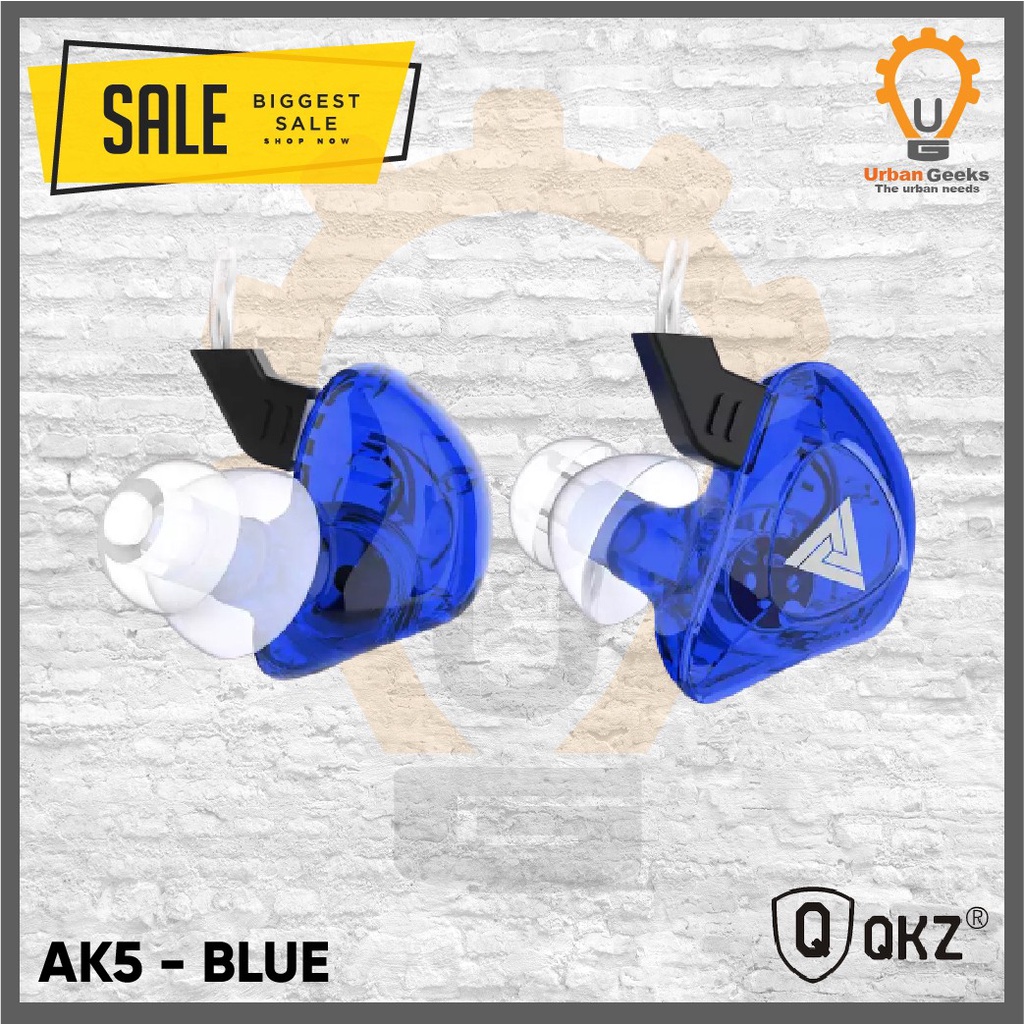 QKZ AK5 Sport Running Dynamic Super Bass Earphone Music HiFi Headset