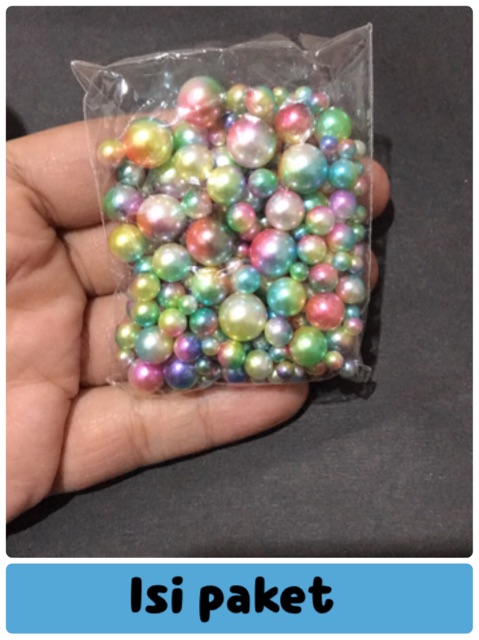 mutiara bulat tanpa lubang round pearl no hole dekorasi aksesoris hiasan resin hiasan clay aksesoris donehandymade done handymade jual bahan kerajinan tangan manik done handymade