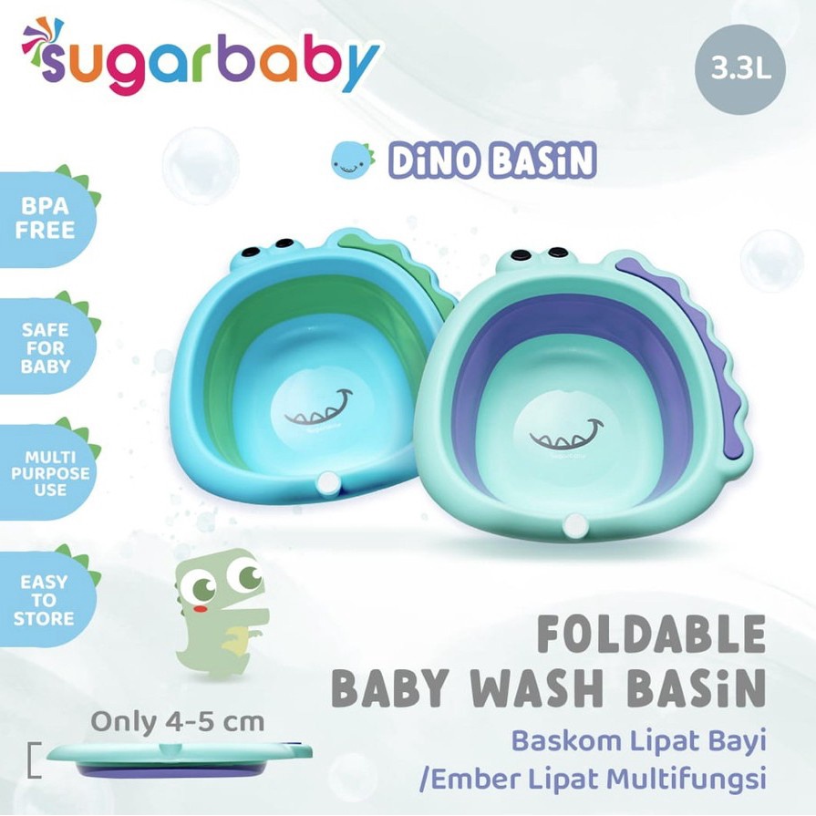 Makassar ! Foldable Rabbit Baby Wash Basin Baskom Lipat Sugar Baby