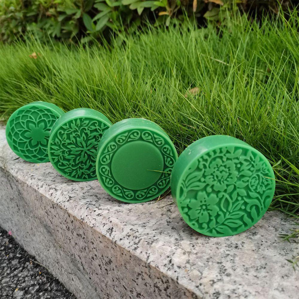 Solighter Cetakan Sabun Silikon Berbentuk Bunga Dekorasi Rumah 3D DIY Craft 4rongga Perlengkapan Sabun