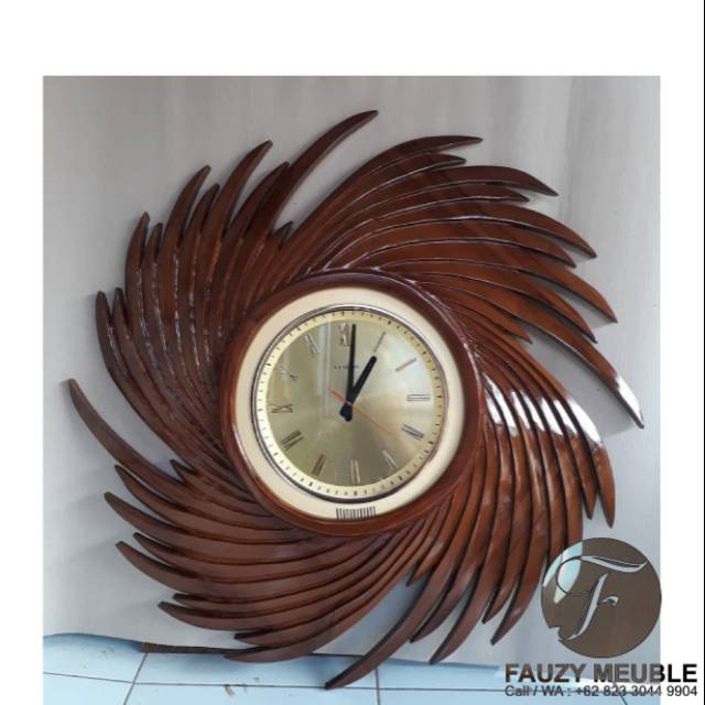 Jam Dinding Sonic Jati Jepara,Jam Dinding Jati Minimalis Jepara