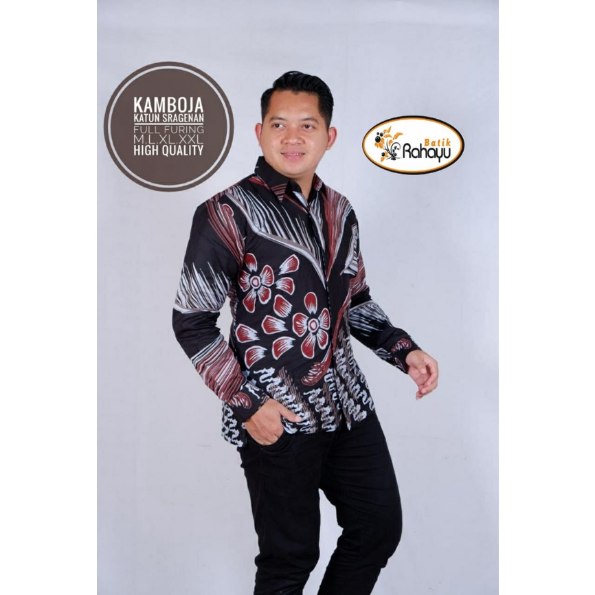 KAMBOJA RAHAYU KEMEJA BATIK PRIA SOLO LENGAN PANJANG LAPIS FURING PREMIUM GAVIN GIANDRA GUNTURAJI HANUNG HARIS HARSHA HASTHA JANITRA JAYANEGARA JAYASURA KAMANJAYA KHARISMA  KHUKUH MAHESA NATANEGARA NATAWANGSA NATAWIBAWA NATAWIJAYA NAYAKA PANDJI PERWIRA