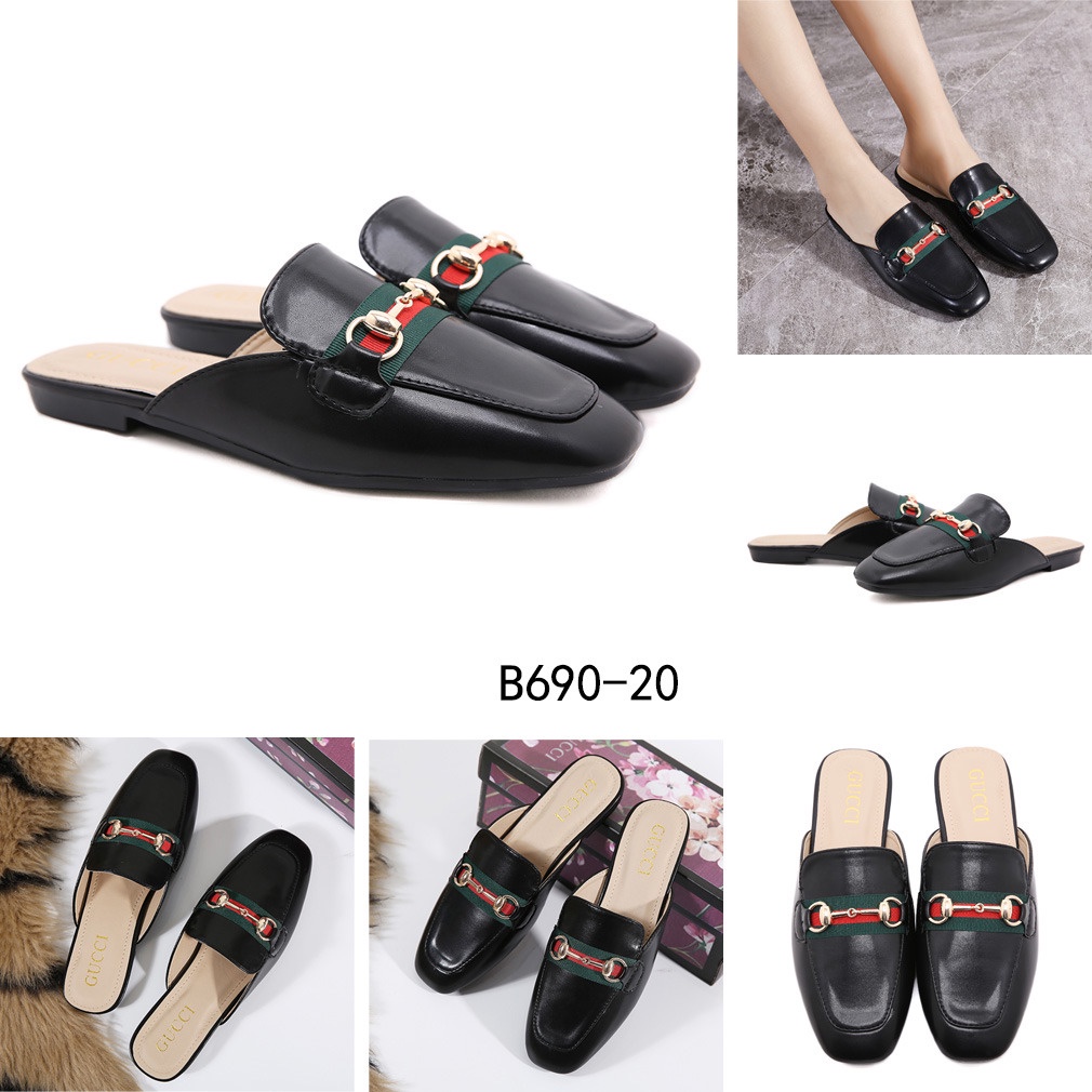 GC Princetown Leather Flat Mules #B690-20