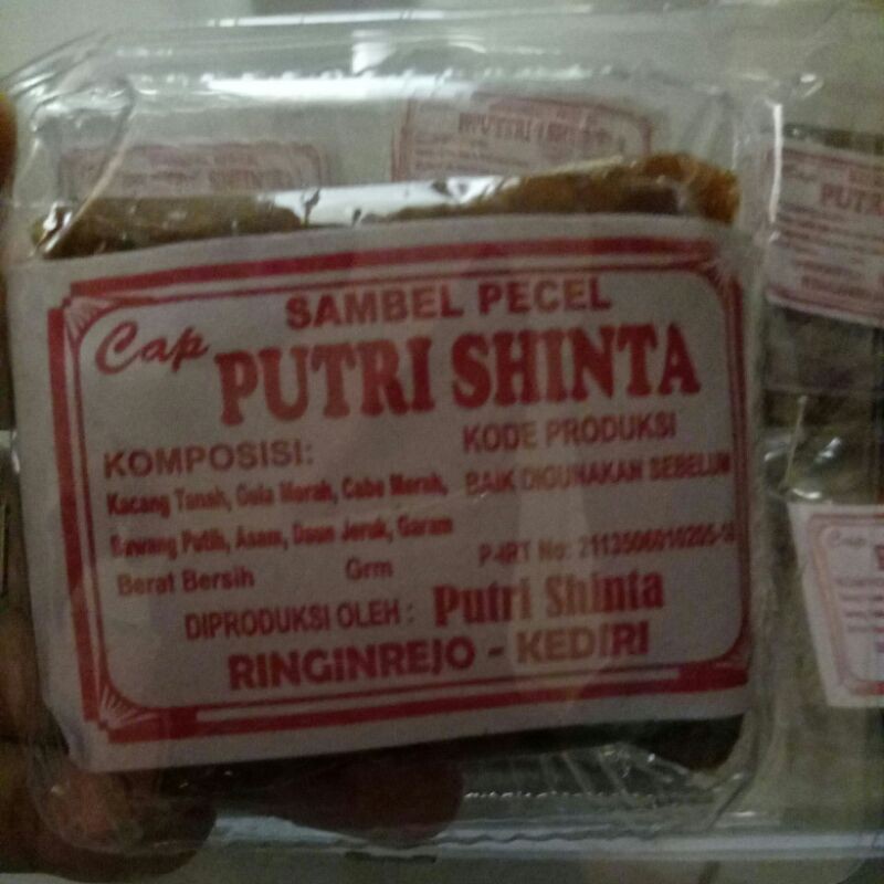 

sambel pecel " putri shinta" asli kediri/sambel kacang/sambel instant 100gr