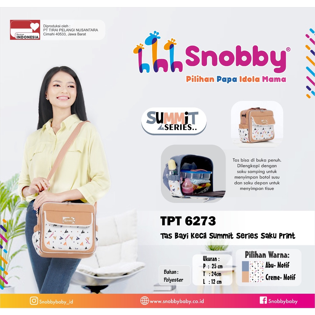Snobby Tas Bayi Kecil Saku Print Summit Series - TPT 6273