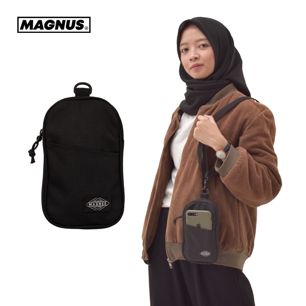 PROMO Tas Selempang HP / Sling Phone / Hanging Wallet / Black
