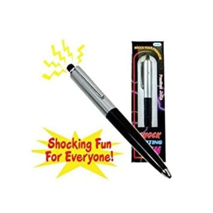 Pulpen kejut Pena Listrik Electric Shocking Pen Gag Prank Toy Hadiah