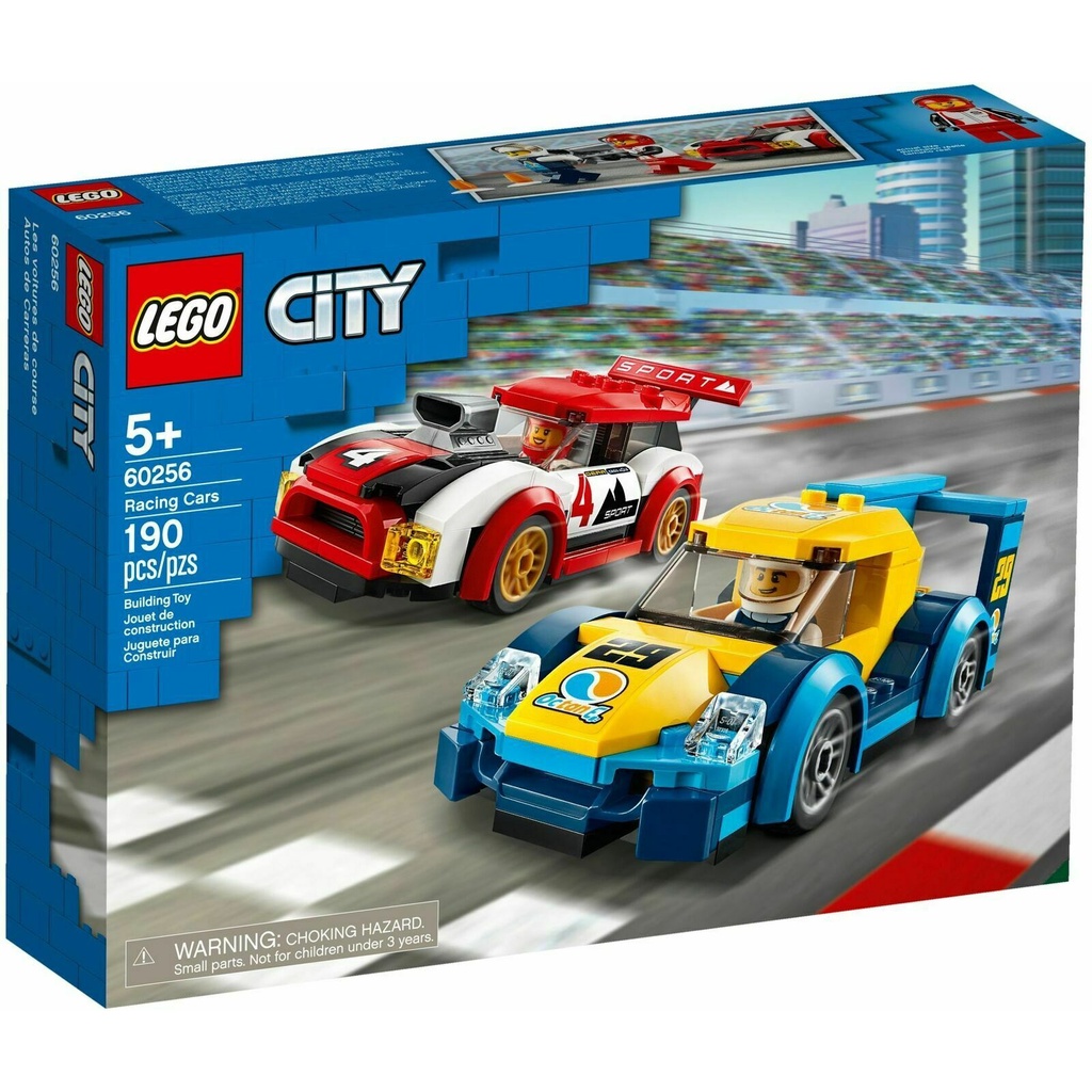 LEGO City - 60256 Racing Cars Set Motorcar Building Kid Toy Town Creator Speed Rally Race Formula Ca