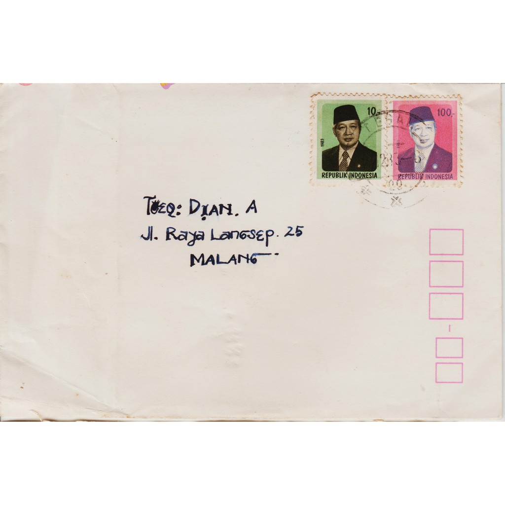 

Perangko Filateli L77 - Indonesia Cover From Tegal To Malang