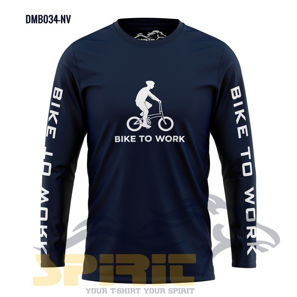 BAJU KAOS DISTRO BIKE TO WORK BAJU GOWES COD KAOS BIKE PAKAIAN SEPEDA LENGAN PANJANG