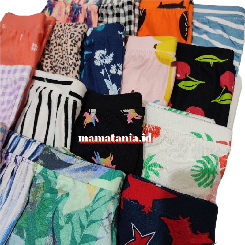 Grosir Lejing Legging Anak Bayi Newborn Perempuan Celana Panjang Cewek Polos dan Motif