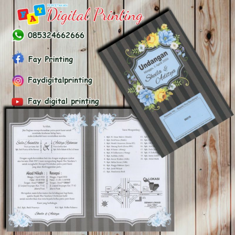 cetak undangan pernikahan murah erba 88218