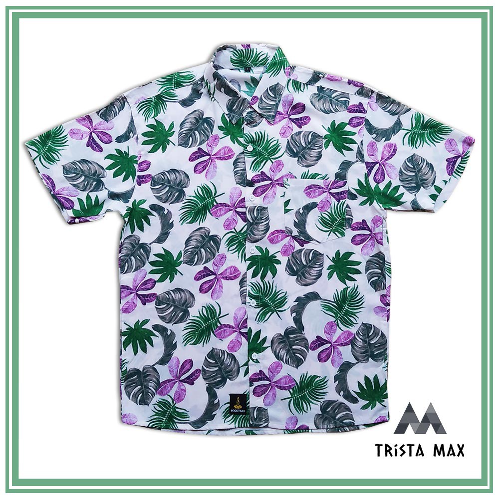 Kemeja Pantai Cowo - Baju Pantai Pria Kekinian - Baju Pantai Distro - Baju Pantai Floral
