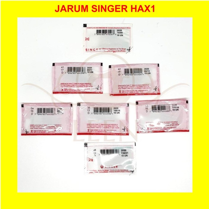 Jarum SINGER HA x 1 Mesin Jahit Klasik / Portable Rumah Tangga LEEN - 9