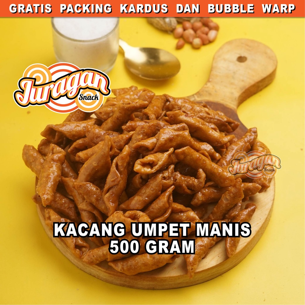 KACANG UMPET MANIS 500 GRAM snack kiloan makanan ringan jajanan cemilan camilan manis gurih murah