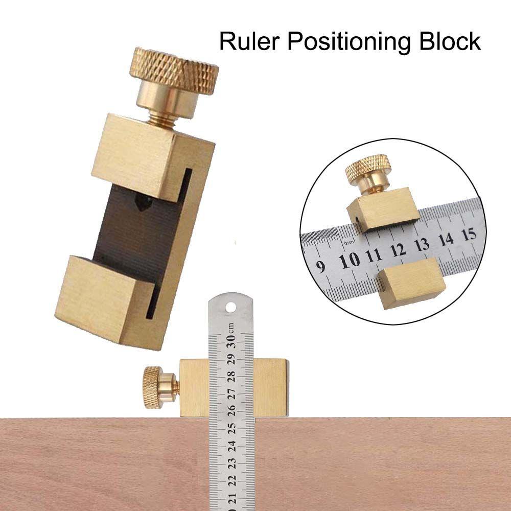 Solighter 0-300mm Penggaris Posisi Blok Multi Fungsi Pengukur Woodworking Cutting Marking Gauge