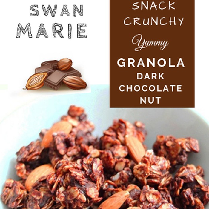 

CRUNCHY GRANOLA DARK CHOCOLATE NUT /WHOLE ALMONDS LANGSUNG CEMIL