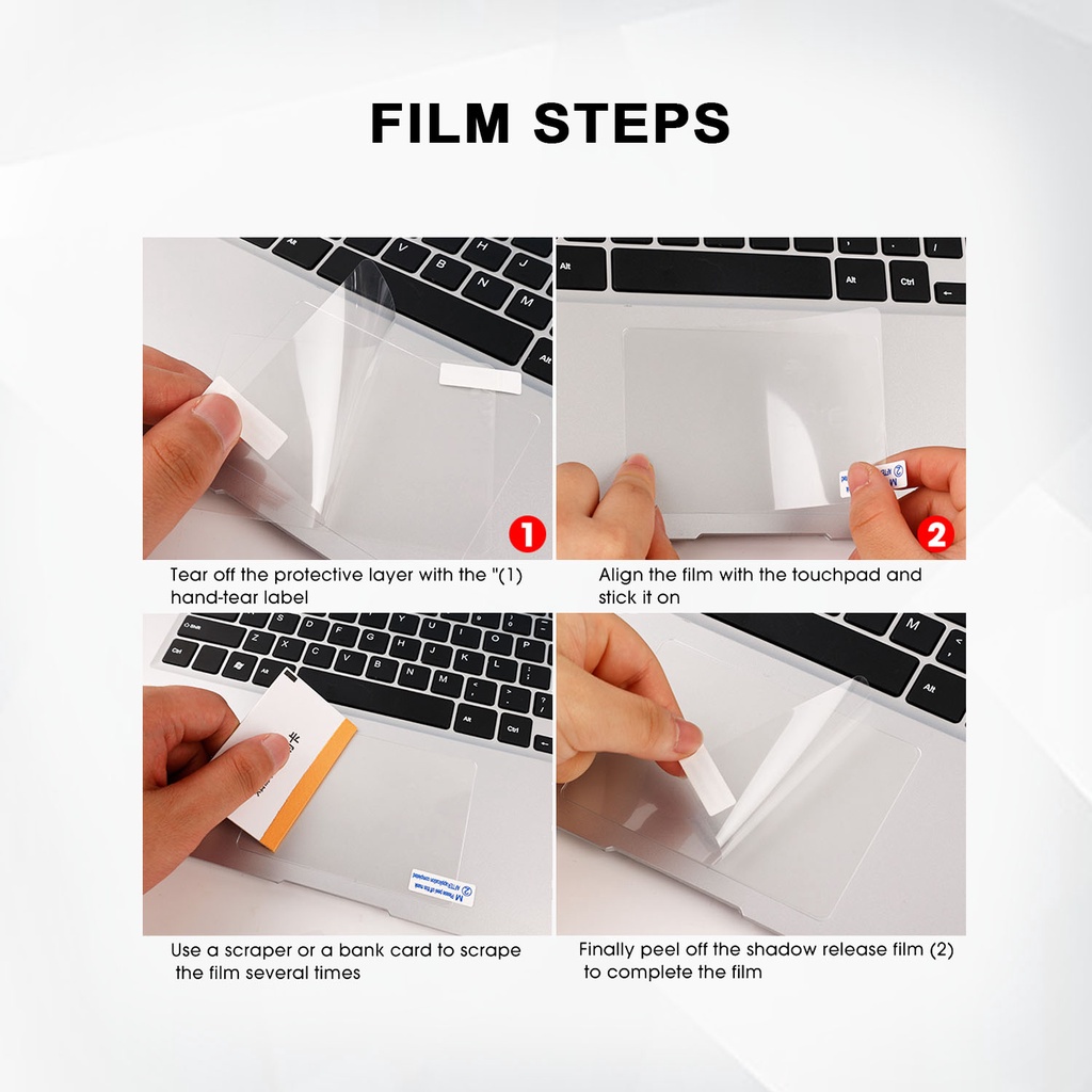 Pelindung Trackpad Protector Track Pad Guard Cover Touchpad Transparant Macbook Air Pro M1 M2 13 14 16  A1932 A2179 A2337 A2251 A2289 A2442 A2485  2015 2016 2017 2018 2019 2020 2021 Clear Bening Premium Murah Anti Gores Minyak