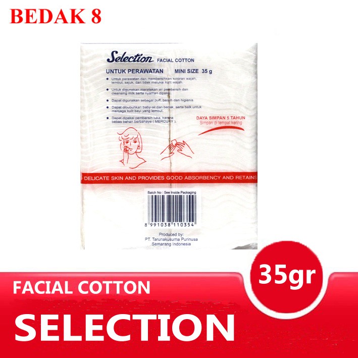 Kapas Selection 35 gr/ Kapas Wajah Selection/ Facial Cotton Selection