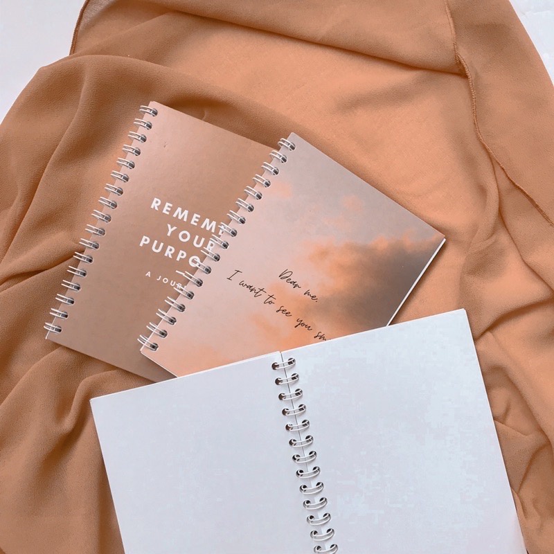 

Notebook buku tulis A6 simple minimalism aesthetic theme journaling book self reminder