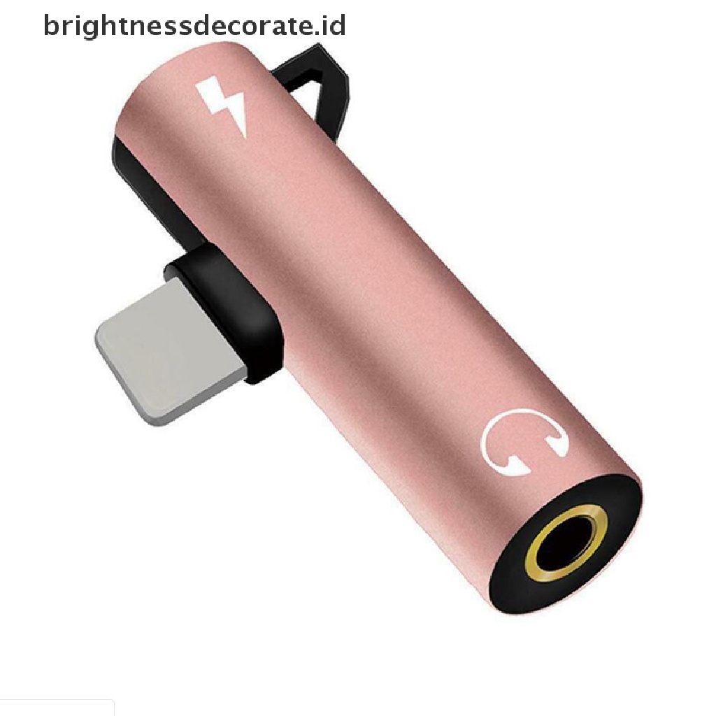 (Birth) Adapter Charger Jack Earphone Lightning Ke Aux 3.5mm Untuk Iphone 8 / 7 Plus / X