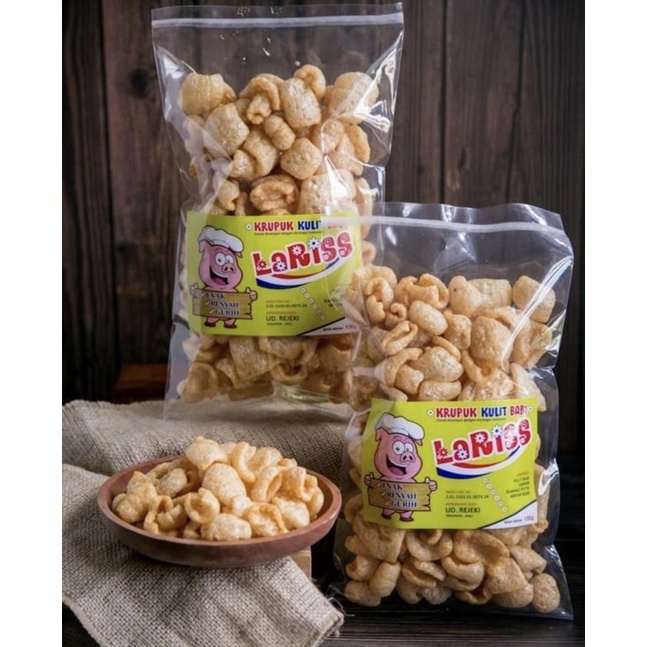 

Krupuk Kulit Babi Laris 150 gr