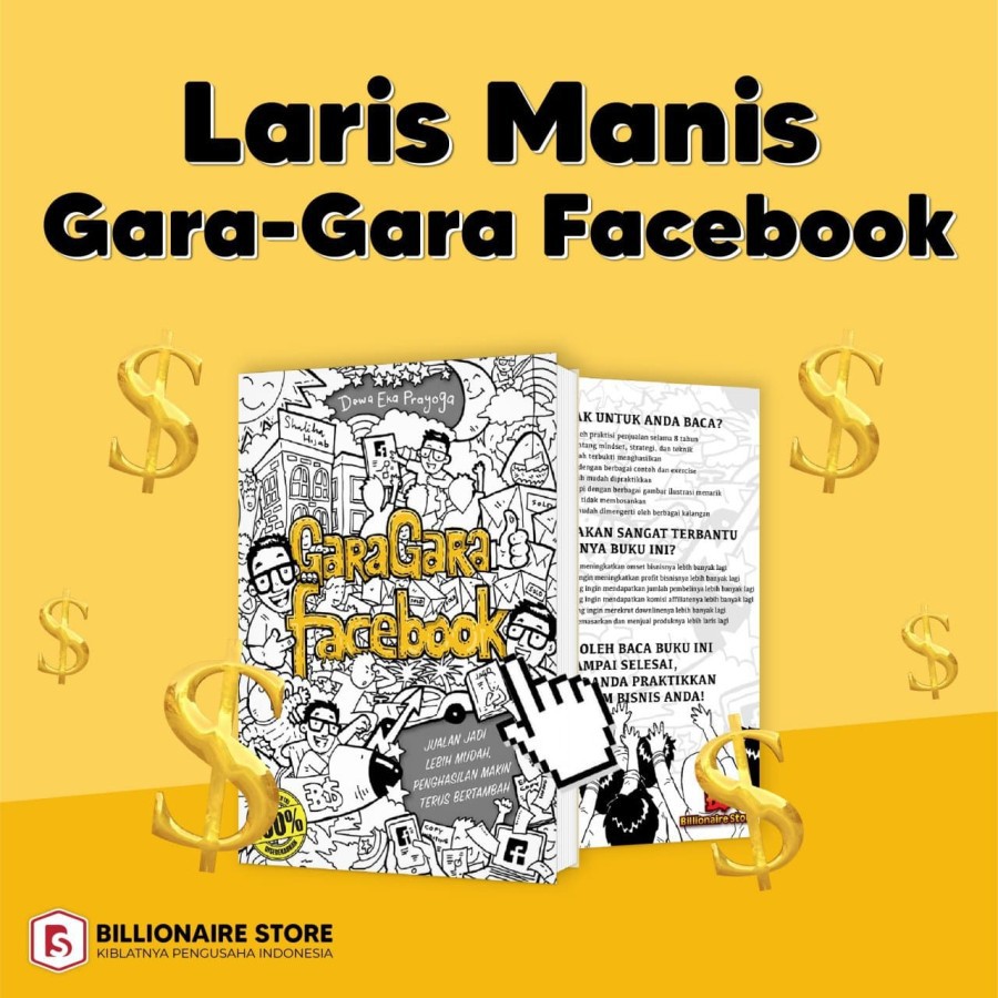 Buku GARA-GARA FACEBOOK Billionaire Store Original