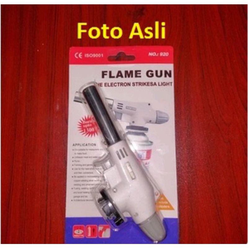 Portable Gas Torch Butane Flame Gun, Kepala Gas Torch Kaleng Tabung