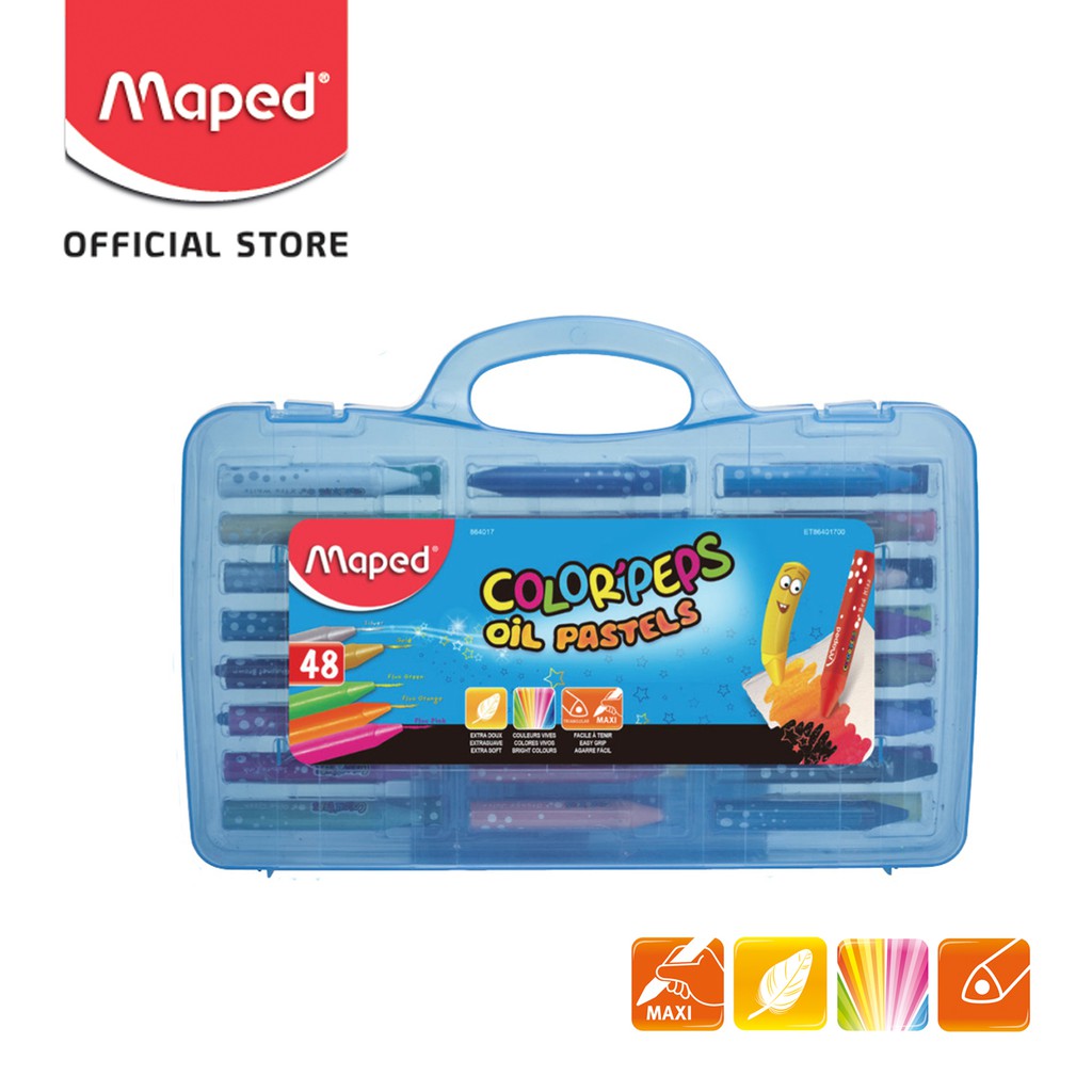 

Maped Oil Pastel 48 warna kemasan Plastic Box