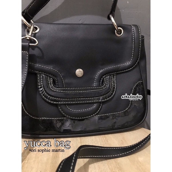 promo tas ori sophie martin hitam polos tas slempang bs dilepas ready