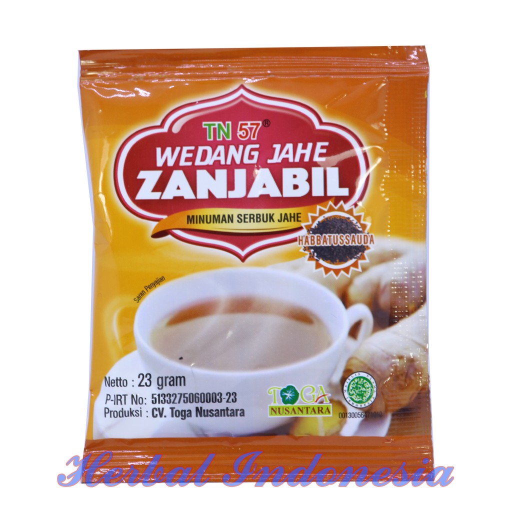 Minuman Serbuk Wedang Jahe Zanjabil Plus HABBATUSSAUDA Sachet ORIGINAL