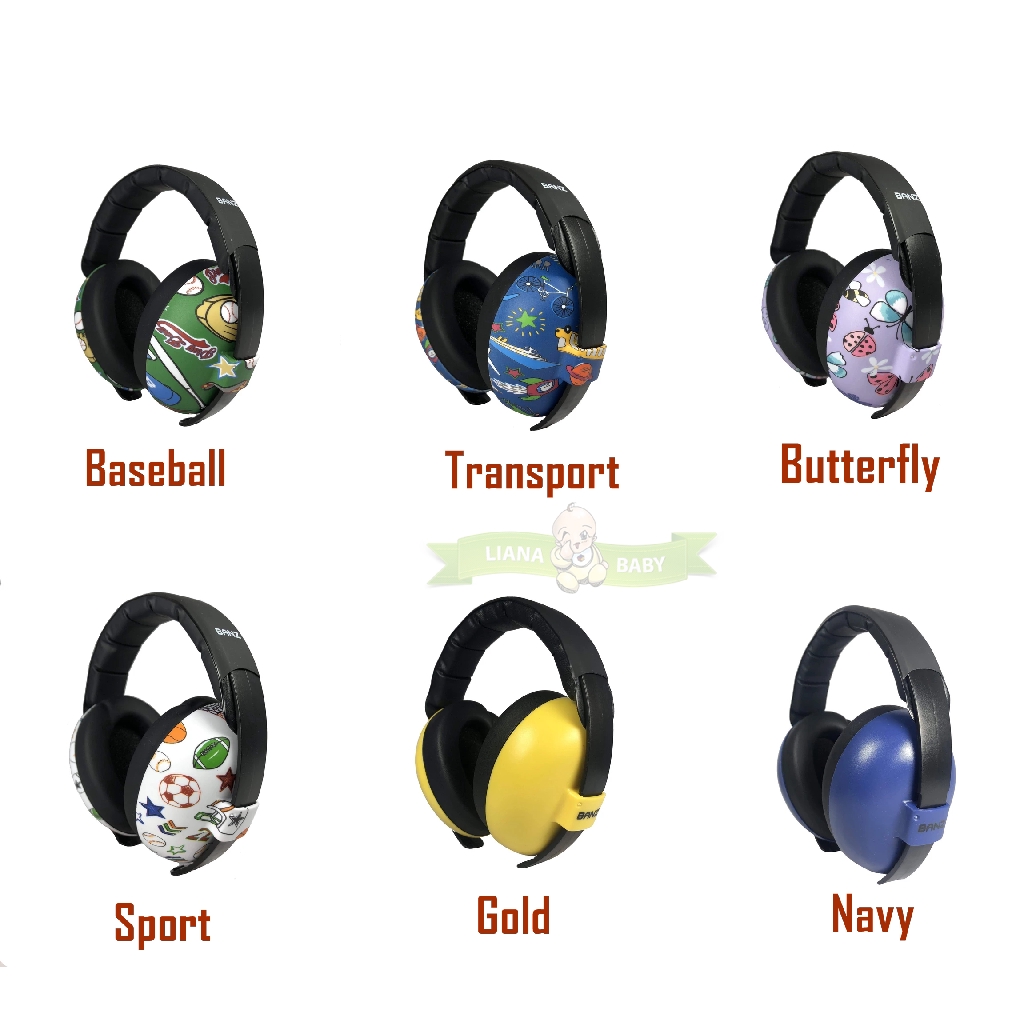 EAR04 Earbanz BANZ HEAR NO BLARE EARMUFF 0-2Y PELINDUNG TELINGA BAYI DARI BISING PESAWAT