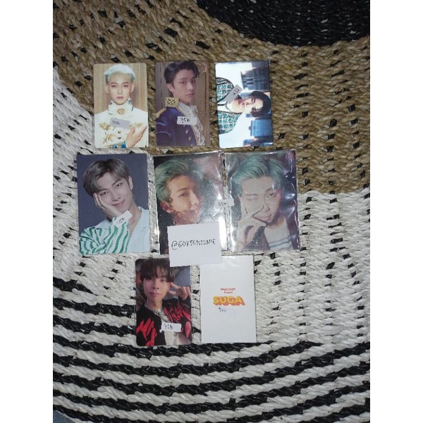 JOHNNY JEWEL PC JAKE UP LENTI UP NI-KI MPC NAMJOON HYBE INSIGHT NAMJOON MESSAGE CARD SUGA