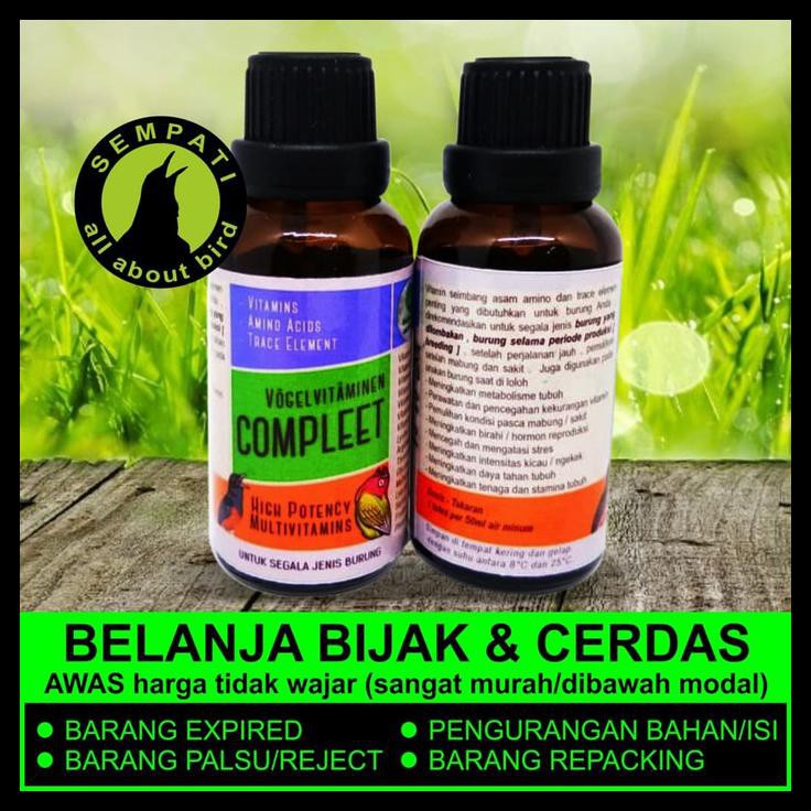 Indh Vogel Vitaminen Compleet Vitamin Tingkatkan Metabolisme Tubuh Burung Terpercaya Kode 537