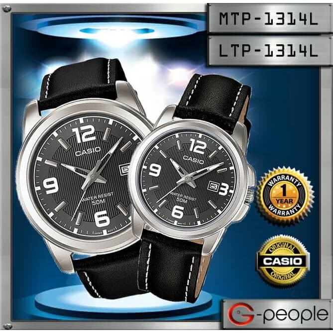 Jam Tangan Casio Couple MTP-1314L-8A & LTP-1314L-8A Original