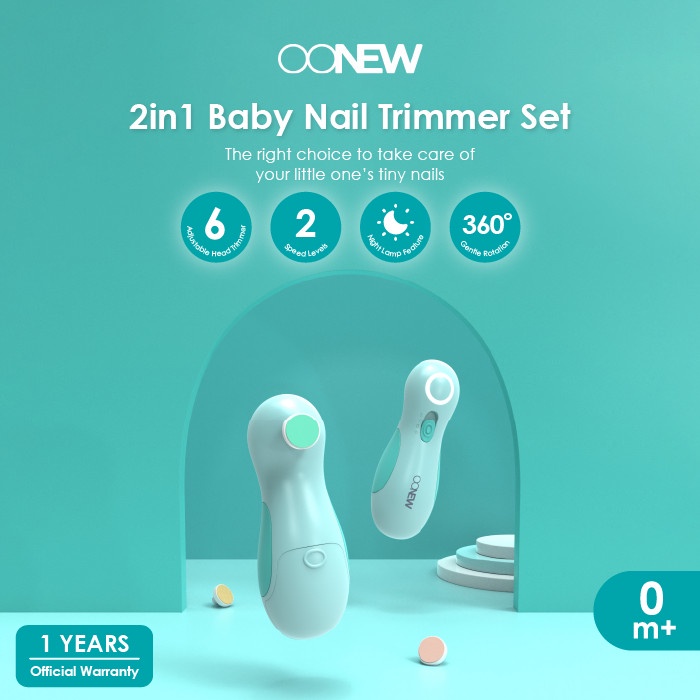 OONEW 2in1 Baby and Adults Nail Trimmer/Pengikir kuku bayi dan dewasa