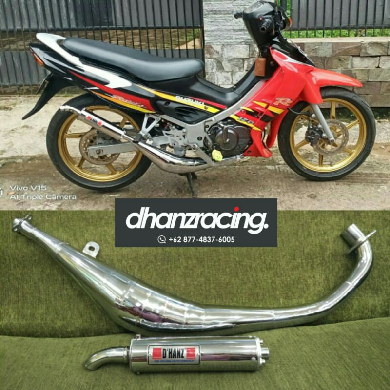 KNALPOT SATRIA 2 TAK HIU - LUMBA DHANZ RACING RL 2 MODEL KOLONG SAMPING