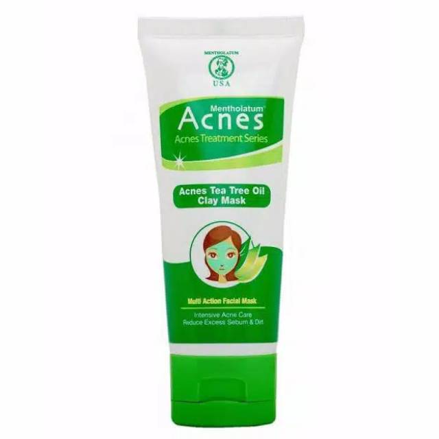 ACNES Tea Tree Oil Clay Mask - Multi Action Facial Mask 50g