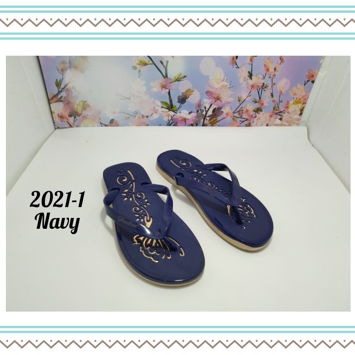 SANDAL WANITA IMPORT MODEL FLAT KASUAL NYAMAN DAN MODIS GLANZTON 2021-1 UK.37-41